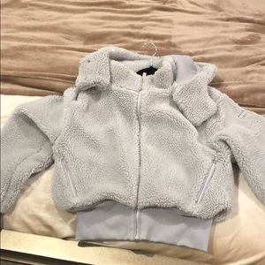 Alo Yoga Foxy Sherpa Jacket - Dove Grey